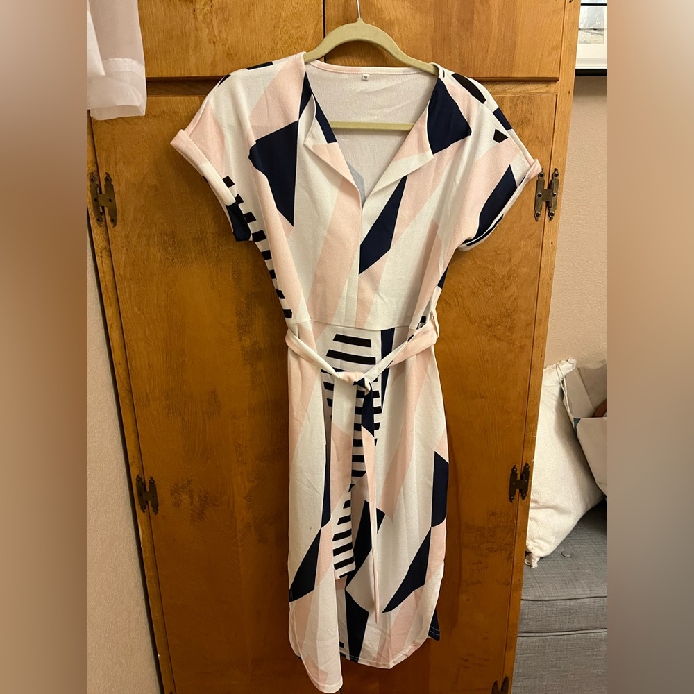 Geometric shift dress